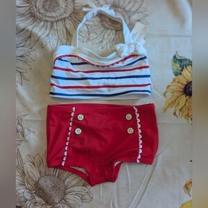 Janie & Jack Retro Two Piece Bikini/ Nwt/ 2T